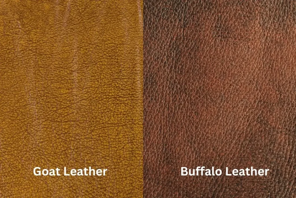 Buffalo Leather and Goat Leather