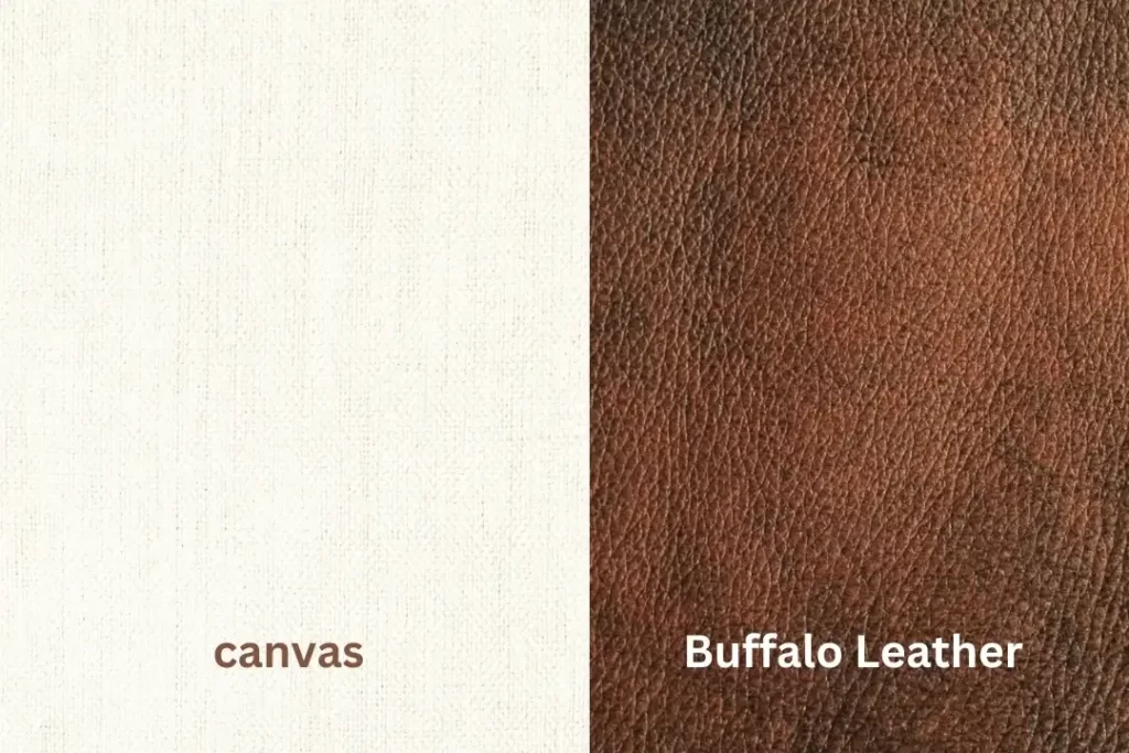 canvas vs buffalo leather