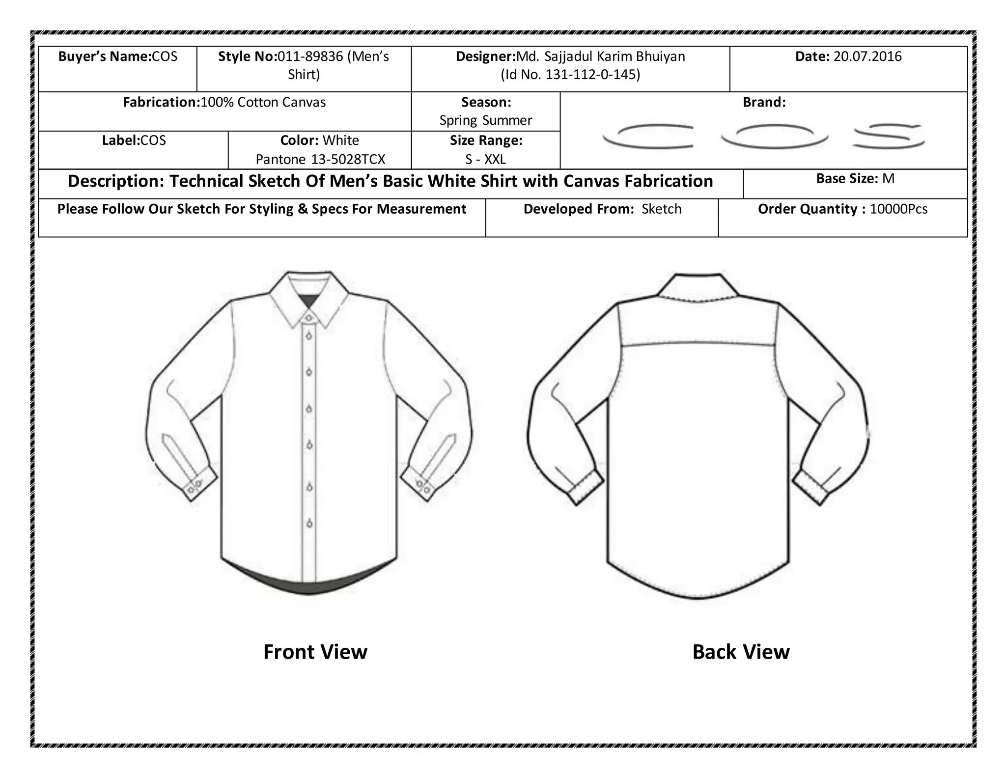 What Is Garment Spec Sheet And Why You Must Need It?